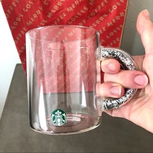 NWT Starbucks Holiday Glitter Mug